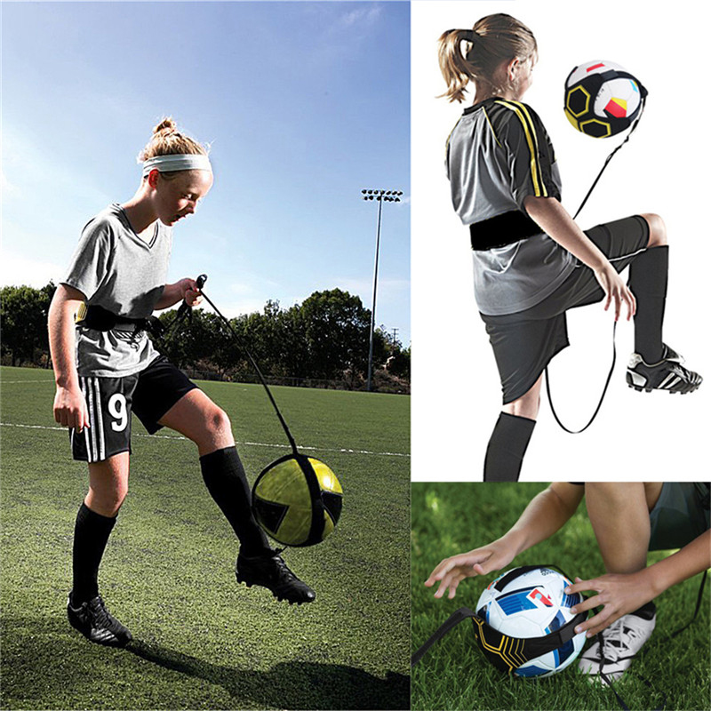 Soccer Trainer Bungee Football Hands Free Solo Practice Equipment Trainer Ladder 