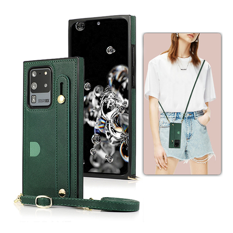 Case for Samsung Galaxy Note S20 20 Ultra A90 5G 10 9 Pro S10 S9 Plus Crossbody Wallet Bag Rope Lanyard Holder Strap Cover Shell ► Photo 1/6