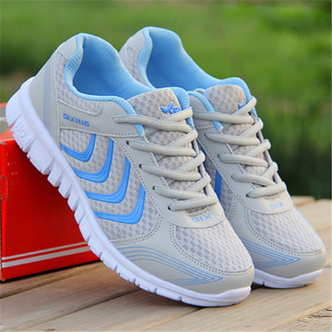 Sneakers Women Lace Up Flats Ladies Outdoor Running Walking Shoes  Comfortable Breathable Female Footwear Big size zapatos mujer - AliExpress