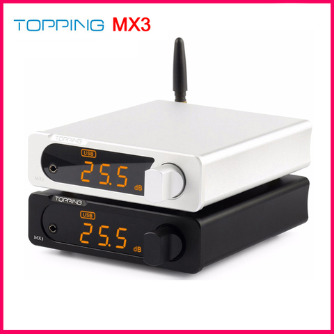 Topping MX3 Digital amplifier with built-in Bluetooth receiver DAC and headphone amp LMH6643+TDA7498E+PCM5102A Auto Switch ► Photo 1/5