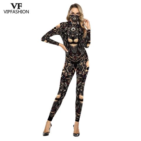 VIP FASHION New Anime 3D Printed Super Hero Skull Ghost Costume Cosplay Halloween Party Carnival Costumes For Women Plus Size ► Photo 1/5