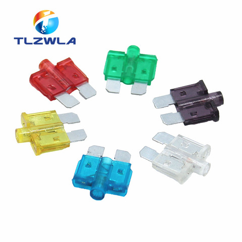 10PCS 5A 10A 15-40A Medium Size Auto fuse inserts car insurance tablets Medium fuse with lamp car inserts fuse with box and clip ► Photo 1/3