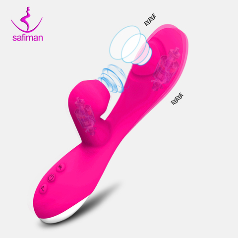 Flap Suction Vibration 3 in 1 G-spot Vibrator Sex toys for Women Couple Adult Female Sucker Clitoris Stimulation vibrating Dildo ► Photo 1/6