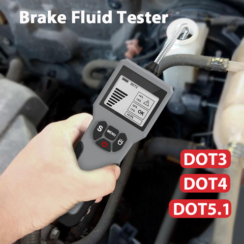 Brake Fluid Tester for DOT 3 DOT4 DOT5.1 LED Display Water Content Detector Sports Car Motorcycle Engine Oil Quality Test Tool ► Photo 1/6