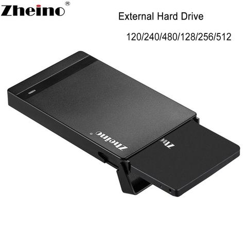 Zheino 2.5 USB 3.0 Portable SSD 60GB 120GB 240GB 480GB 128GB 256GB 512GB External Hard Drive Disk For Laptop Desktop ► Photo 1/5