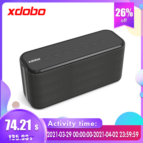 Xdobo X8 Plus 80W High-power Speaker 3 Horns Portable Bluetooth 5.0 Wireless Super Bass Sound Column TWS Subwoofer IPX5 Boombox ► Photo 1/6