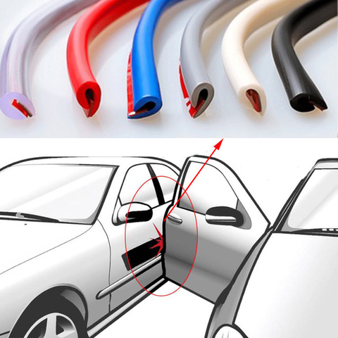 5M/Set Car Door Edge Rubber Scratch Protector Anti Collision Scratch Protection Car Door Rubber Sealing Strips Sticker ► Photo 1/6