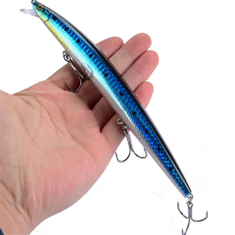 1pcs New Big  Laser Minnow Fishing Lures 18cm/24g Fishing Hard Bait Crankbaits Isca Artificiais Pesca Sea Wobbler Swimming Baits ► Photo 1/6