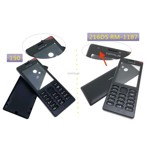New High Quality Housing For Nokia 150 216 DS RM-1187 Mobile Phone Cover Case Keypad ► Photo 1/6