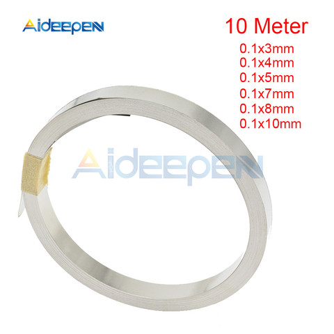 10m 18650 Li-ion Battery Nickel Sheet Plate Nickel Plated Steel Belt Strip Connector for Spot Welding Machine 0.1x3/4/5/7/8/10mm ► Photo 1/6