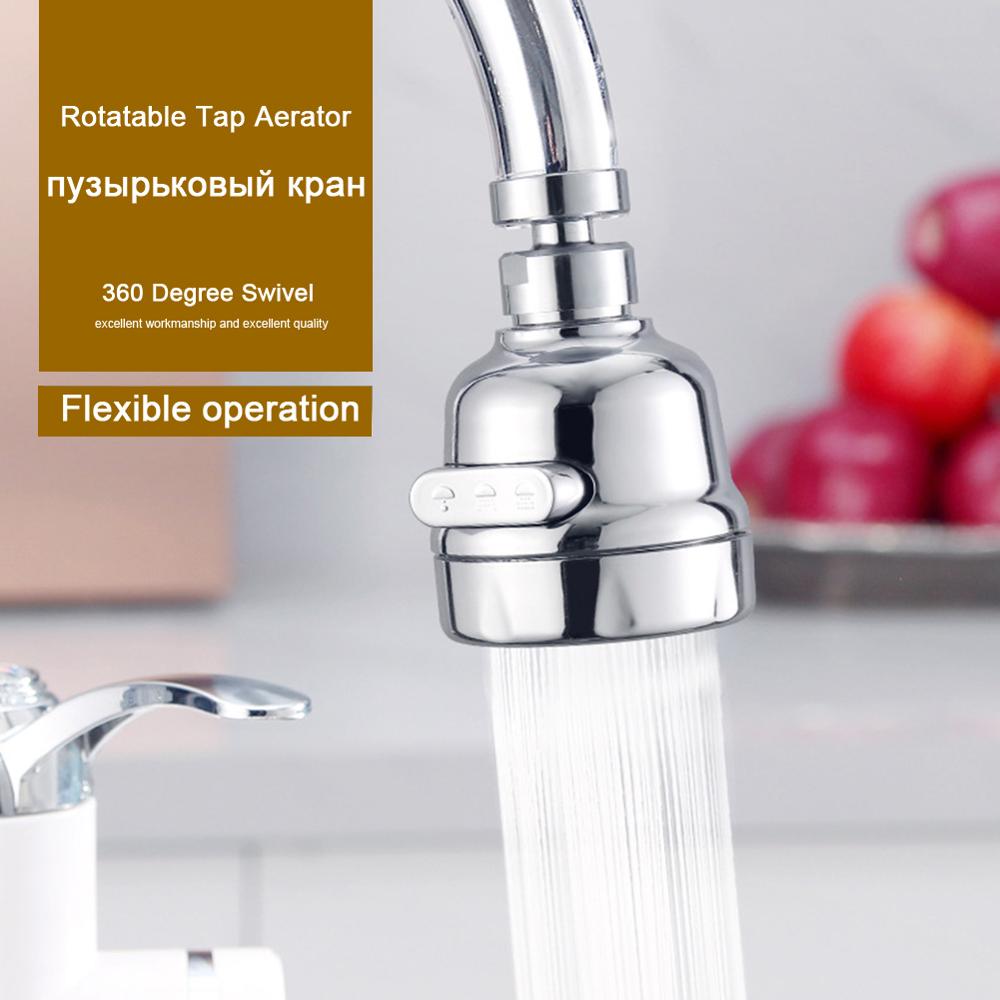 360° Swivel Water Saving Tap Aerator Faucet Diffuser Nozzle Filter Bubbler 