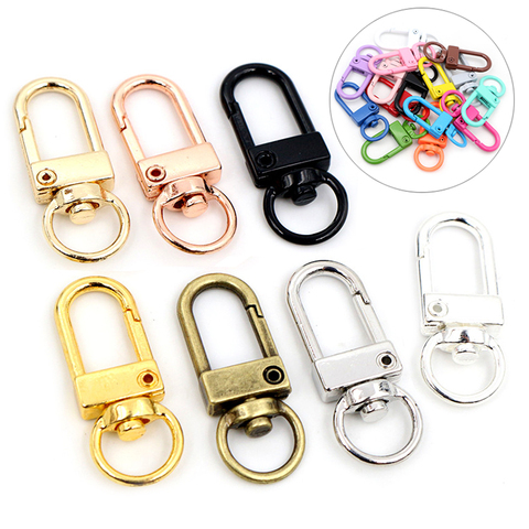 10pcs Snap Lobster Clasp Hooks Gold Silver Plated 5 Colors DIY Jewelry Making Findings for Keychain Neckalce Bracelet Supplies ► Photo 1/6