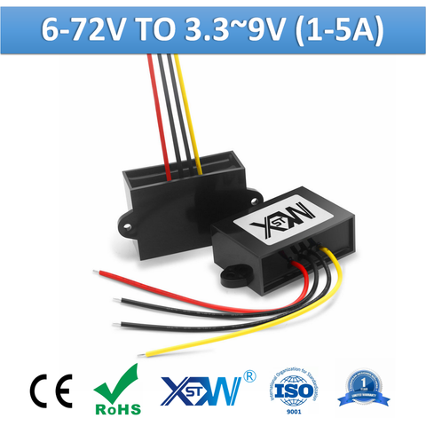 DC to DC 6-72v 12v 24v 36v 48v 60v to 3.3v 3.7v 4.2v 6v 7.5v 9v Step Down Module Power Converter 1A 3A 5A Mini Buck Converter ► Photo 1/6