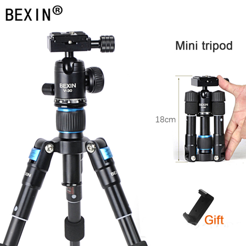 BEXIN MS08+V-30 Desktop mini tripod portable for phone self-timer live  camera photography SLR small ► Photo 1/6