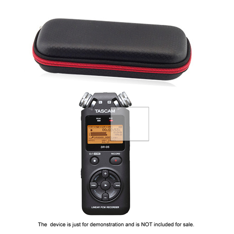 Portable Hard EVA Storage Case Bag + LCD Screen Protector Shield Film for Tascam DR-05X DR-05 Recorder Accessories ► Photo 1/5