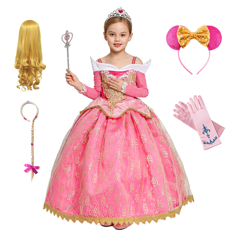 Sleeping Beauty Princess Aurora Costume Halloween Cosplay Fancy Dress Xmas Gift 