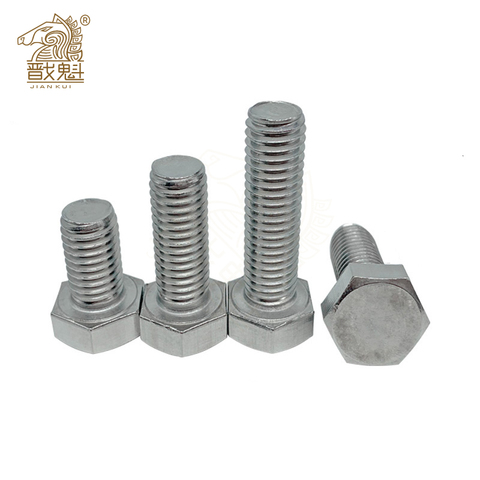 10pc M3 M4 M5 M6 M8 A2 304 Stainless Steel Metric Threaded DIN933 External Hex Hexagon Head Cap Screw Bolt Thread Dia 3/4/5/6mm ► Photo 1/5