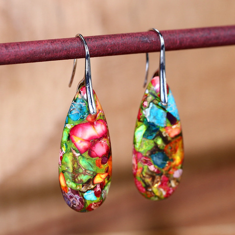 2022 High Quality Women Earrings Unique Earrings natural stone Bohemian Jewelry Gift Dropshipping ► Photo 1/1