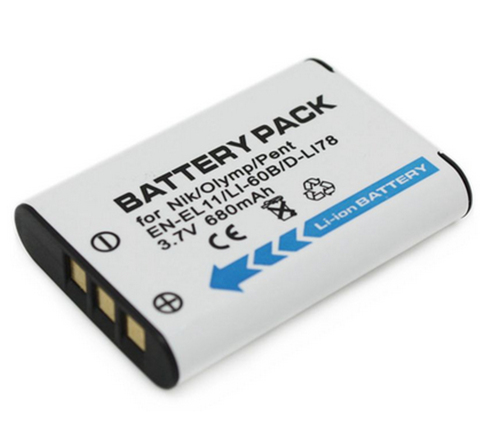 Battery Pack for Pentax D-LI78, DLI78 and Pentax Optio S1, V20, L50, M50, M60, W60, W80 Digital Camera ► Photo 1/3