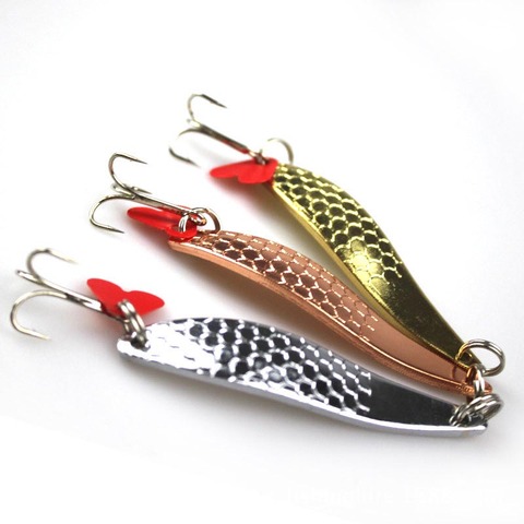3PCS 10cm 17g Brand Spoon Fishing Lure China 6# Hard Fishing Spoon Lure Metal Jigging Lure Baits ► Photo 1/6