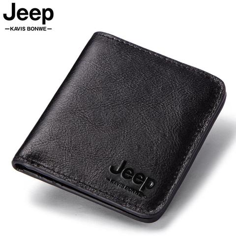 Thin Genuine Leather Men's Wallet Vintage Short Male Wallets Zipper Poucht Male Purse Money Bag Portomonee Slim Male Card Holder ► Photo 1/6