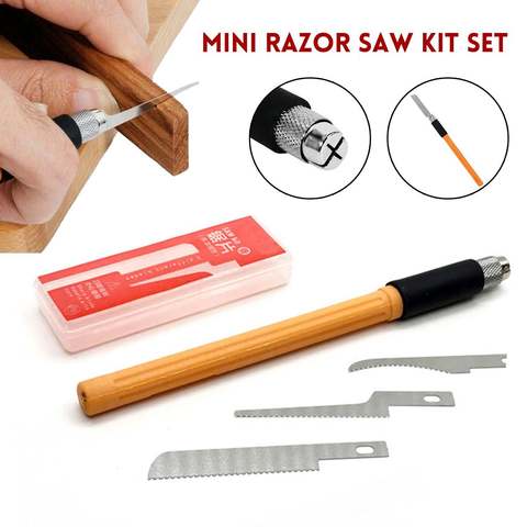 Buy Online Mini Razor Saw Set Home Diy Handy Multifunction Craft Saw Blade Model Making Woodworking Handcraft Tools Dropshipping 2020 Alitools