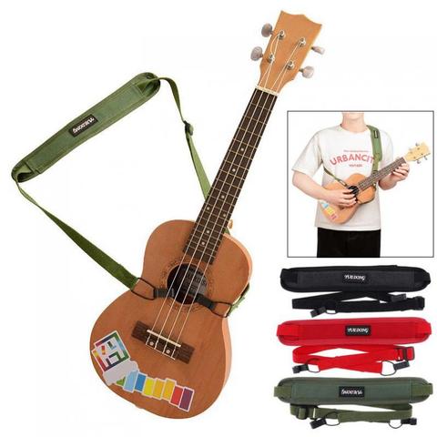 Guitar Strap Colourful Ukulele Shoulder Strap Breathable Cotton Punch Free Double Hook Strap ► Photo 1/5