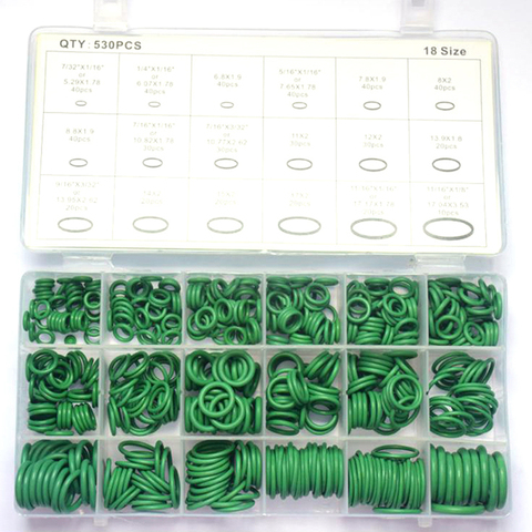 Hot sale 530Pcs Seal O-ring Repair Car Air Conditioning Rubber Sealant Box Set ► Photo 1/1