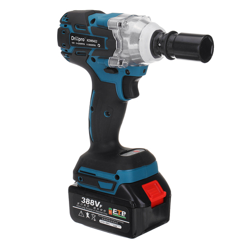 388VF Brushless Cordless Electric Impact Wrench Power Tools with 15000Amh Li Battery LED light +Sleeve Adapt to Makita Battery ► Photo 1/6