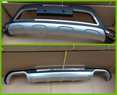 High quality For KIA SportageR 2015-2017 plastic ABS Chrome Front&rear Bumpers Skid Protector Molding 2pcs(front + back) ► Photo 1/4