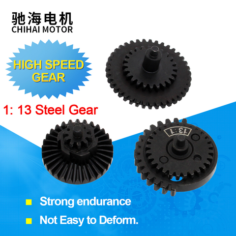 chihai motor Hunting Paintball Army Accessories 13:1 Original Torque Speed Gear Set AEG Airsoft Gearbox ► Photo 1/6