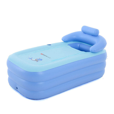 160*84*64cm Big Indoor Outdoor Fold-able Inflatable Bath Tub PVC Adult Bathtub Air Pump Household Inflatable Bathtub Furnishing ► Photo 1/6