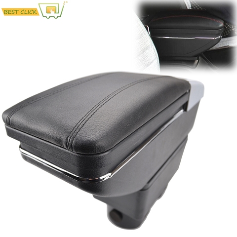 Center Centre Console Storage Box For Nissan Versa Tiida Latio 2007-2011 Arm Rest Rotatable Armrest 2008 2009 2010 ► Photo 1/6