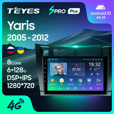 TEYES SPRO Plus For Toyota Yaris XP90 2005 - 2012 Car Radio Multimedia Video Player Navigation GPS No 2din 2 din DVD ► Photo 1/6