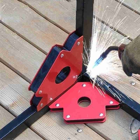 Welding Magnetic Holder Strong Magnet 3 Angle Arrow Welder Positioner Home Hardware Welding Auxiliary Tools Magnet Corner Arrows ► Photo 1/6