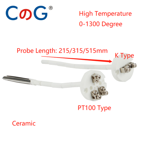 CG High Temperature K Type PT100 Thermocouple Sensor for Ceramic Kiln Furnace 2372 Fahrenheit 1300 Degree WRP-100 Thermocouple ► Photo 1/5