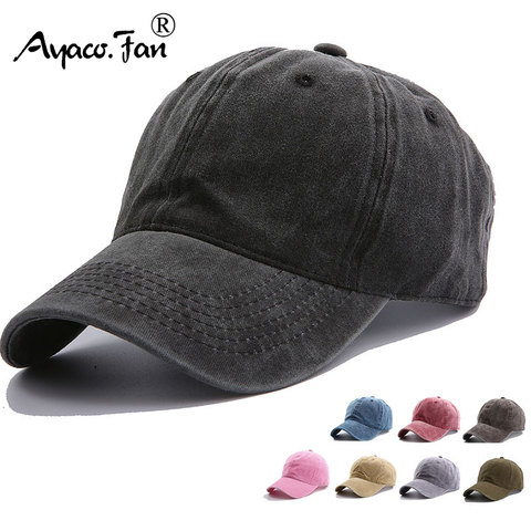 Solid Spring Summer Cap Women Ponytail Baseball Cap Fashion Hats Men Baseball Cap Cotton Outdoor Simple Vintag Visor Casual Cap ► Photo 1/6