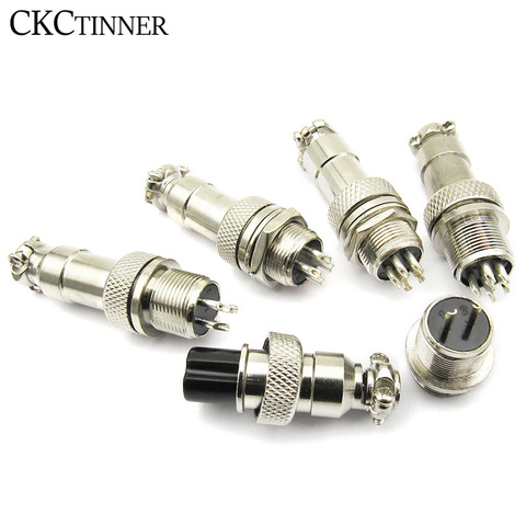 1 set GX12 / 2/3/4/5/6/7 Pin male + female 12mm 88-93 Circular aviation cable plug plastic connector ► Photo 1/6