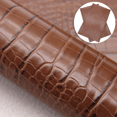 20*33cm Crocodile Pattern Glossy Embossed Texture Sliced Synthetic Leather Sheets DIY Handmade Materials,1Yc10043 ► Photo 1/6