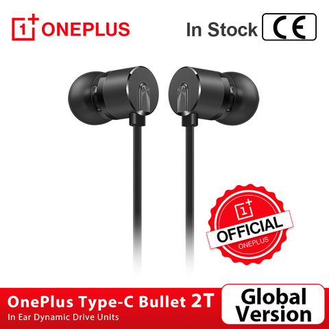 Global Version OnePlus Type-C Bullets Earphone 2T Bullets Wireless 2 T InEar Dynamic Drive Units 1.15m For Oneplus 8 Pro Nord 8T ► Photo 1/6