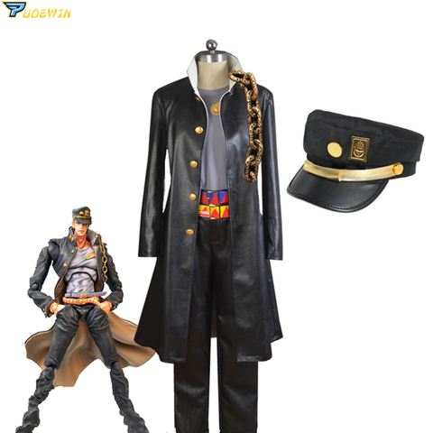 Anime JoJo's Bizarre Adventure Jotaro Kujo Cosplay Costume Halloween Costume Custom Made ► Photo 1/6