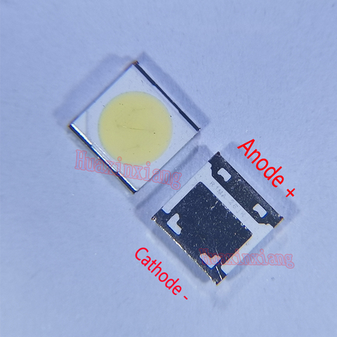100PCS/Lot Wooree SMD LED 3535 6V 2W Cold White WM35E2F-YR09B-eA For LCD/TV Backlight Application ► Photo 1/3