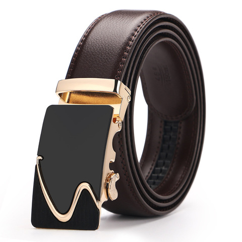 Hot Selling Men Belt Fashion Pu Alloy Automatic Buckle Belt Business Affairs Casual Decoration Men's Belts Mens Belts Luxury ► Photo 1/5