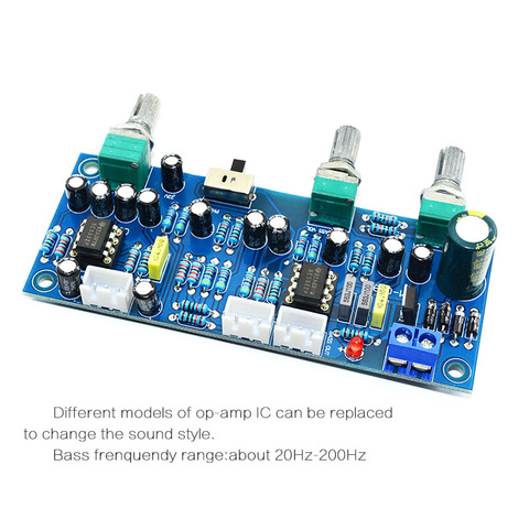 2.1 Channel Subwoofer Preamp Board Low Pass Filter Pre-Amp Amplifier Board Ne5532 Low Pass Filter Bass Preamplifier ► Photo 1/6