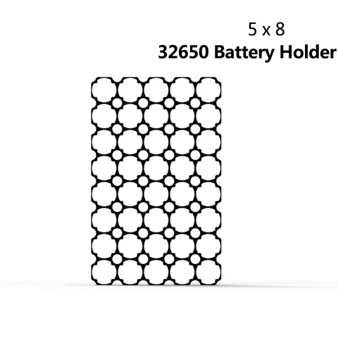 32650 32700 5*8 Battery Holder Bracket Cell Safety Anti Vibration Plastic Brackets For DIY Assembling 32650 Battery Pack 2/4/10p ► Photo 1/5