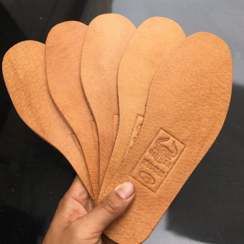 1 Pair Breathable Leather Insoles Women Men Ultra Thin Deodorant Shoes Insole Pads Inserts Absorb Sweat Inner Soles ► Photo 1/6