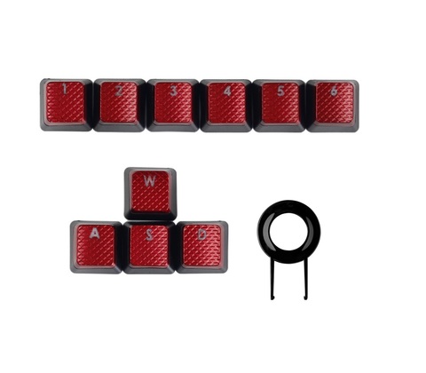 FPS & MOBA  Keycaps Upgrade Kit (Red) BACKLIT KEY CAPS for Corsair K70RGB K70 K95 K90 K65 K63 Gaming Keyboards Cherry switches ► Photo 1/4
