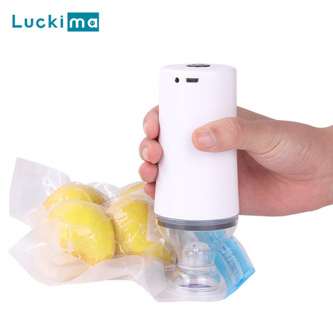 Mini Vacuum Pump for Clothes Food Vacuum Storage Bag  USB Charging Electric Fresh-keeping Sealing Machine Home Travel Tool ► Photo 1/6