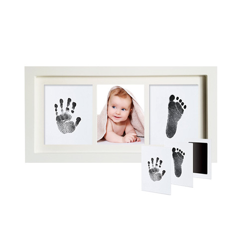 Baby Footprint Imprint Kit Ink Pad Storage Memento Ink Newborn Baby Souvenir Drawer Inkless Handprint Casting Photo Frame Kits ► Photo 1/6