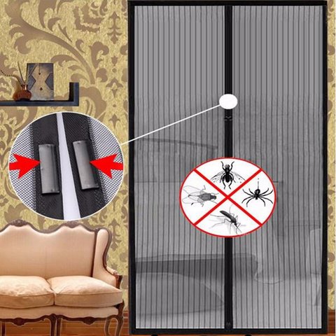 1 Set Summer Anti Mosquito Insect Fly Bug Curtains Net Automatic Closing Door Screen Kitchen Curtains ployester fiber Curtains ► Photo 1/6
